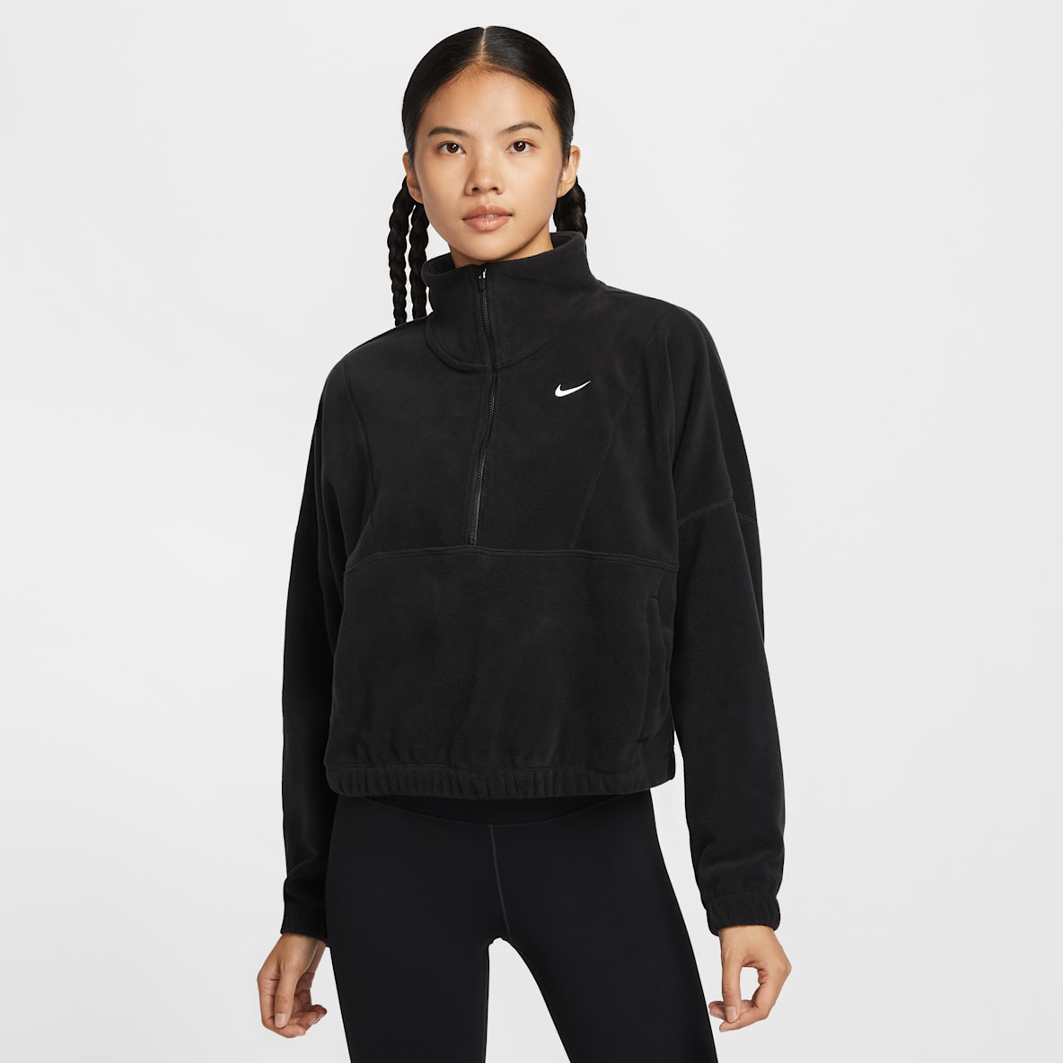 Nike One Nike One Women's Therma-FIT Oversized 1/2-Zip Fleece Top