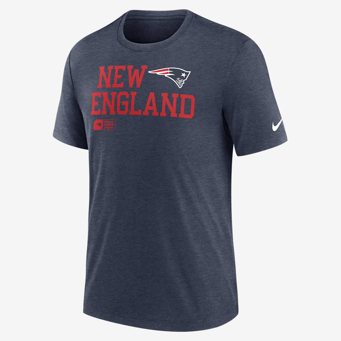 New England Patriots Overlap Lockup New England Patriots Overlap Lockup Men's Nike NFL T-Shirt