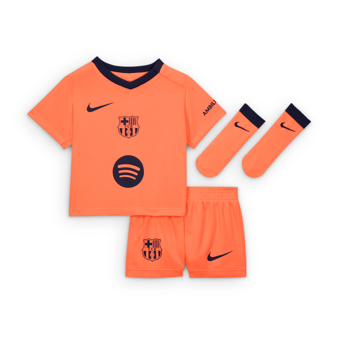 F.C. Barcelona 2025/26 Stadium Third F.C. Barcelona 2025/26 Stadium Third Baby/Toddler Nike Total 90 Football Replica 3-Piece Kit