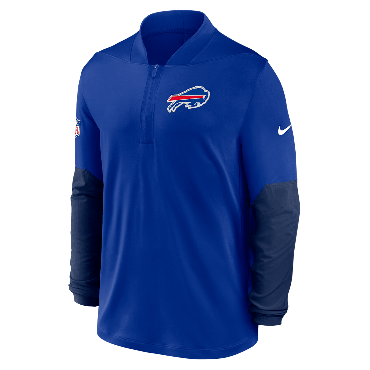 Buffalo Bills Feel The Pressure Buffalo Bills Feel The Pressure Playera Nike Dri-FIT de la NFL de medio cierre para hombre