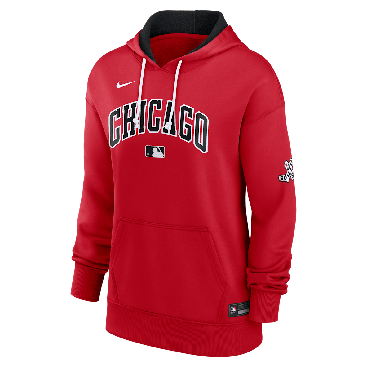 Chicago White Sox Authentic Collection City Connect Chicago White Sox Authentic Collection City Connect Women's Nike Therma MLB Pullover Hoodie