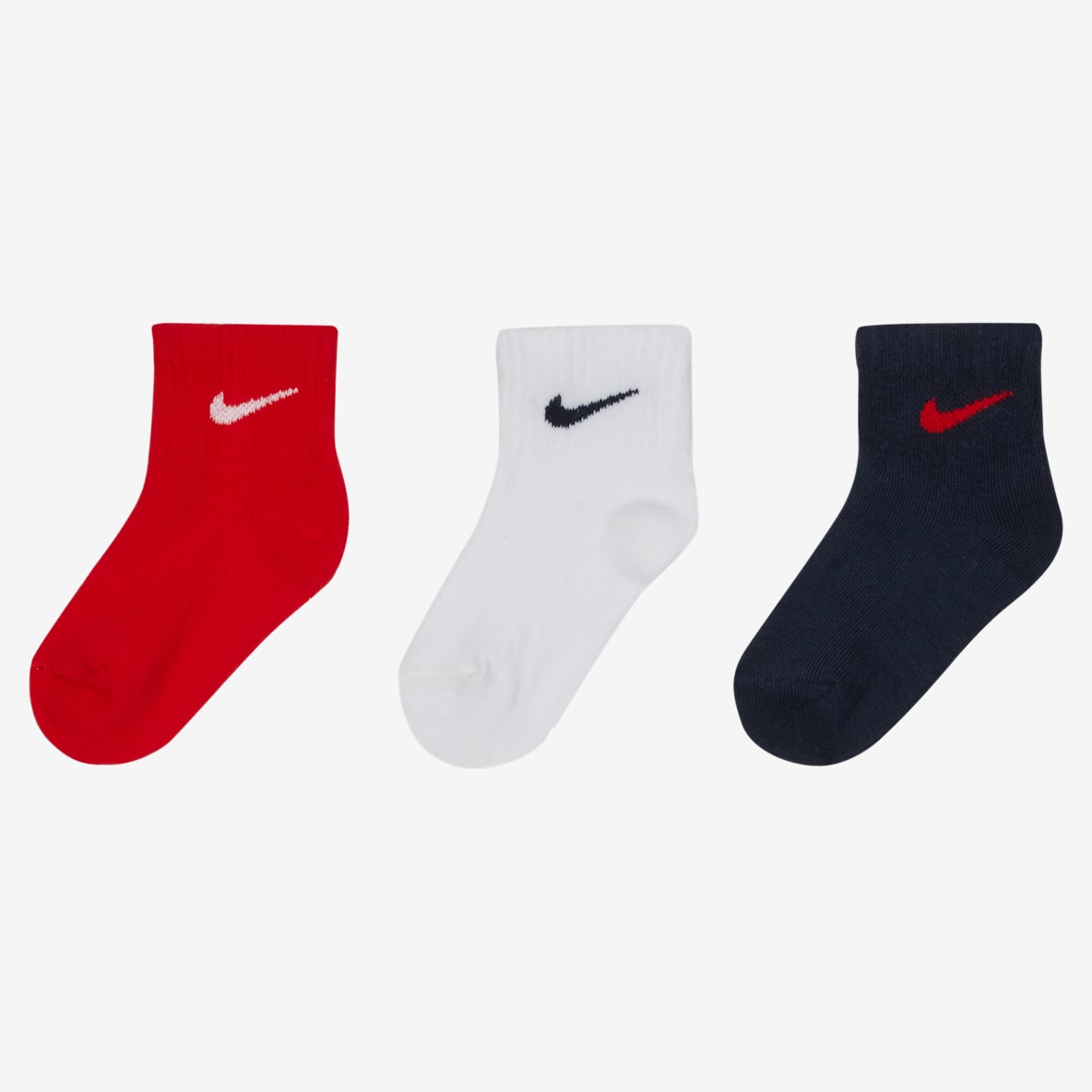 Nike Nike Toddler Swoosh Ankle Gripper Socks (3-Pairs)