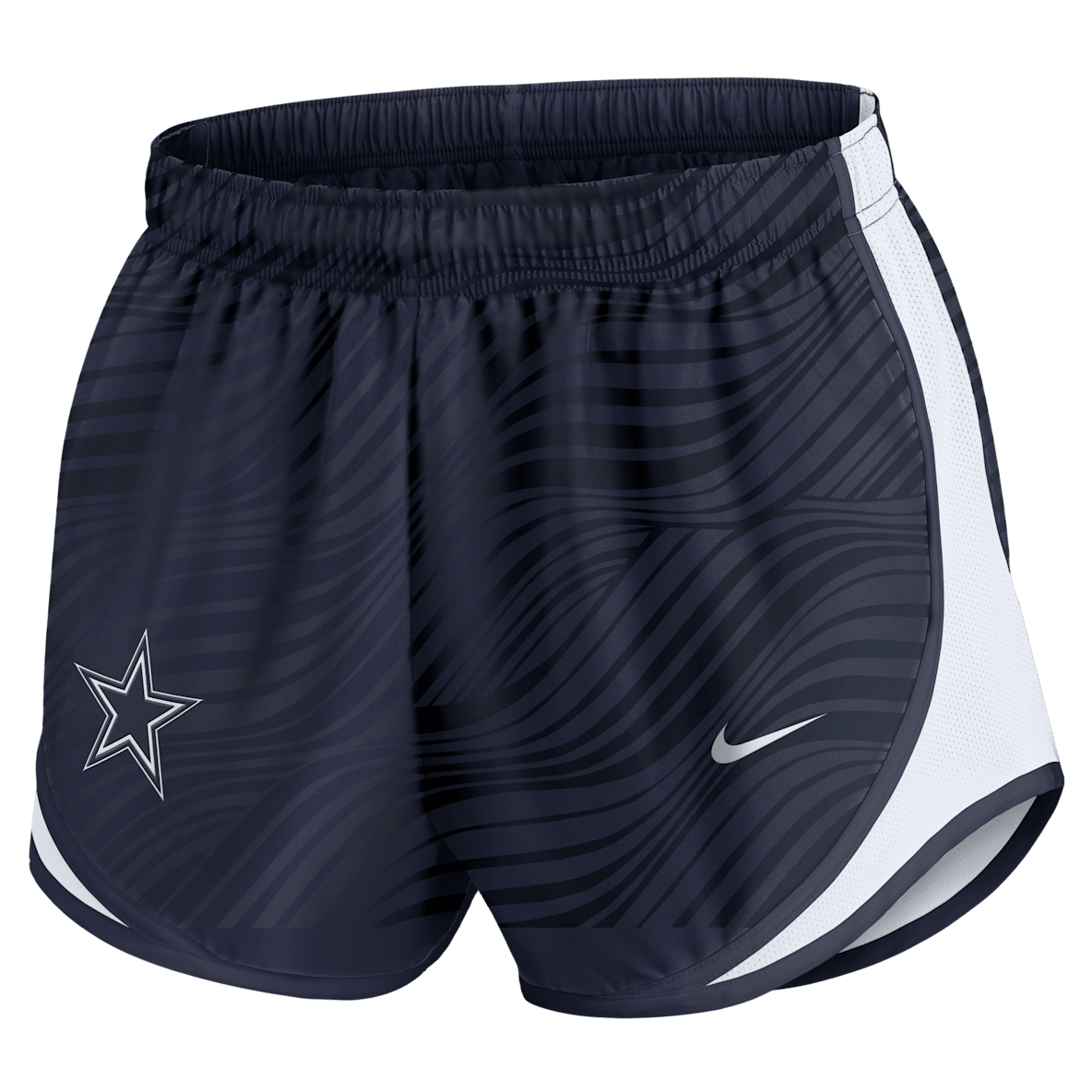 Dallas Cowboys Tempo Dallas Cowboys Tempo Shorts Nike Dri-FIT de la NFL para mujer