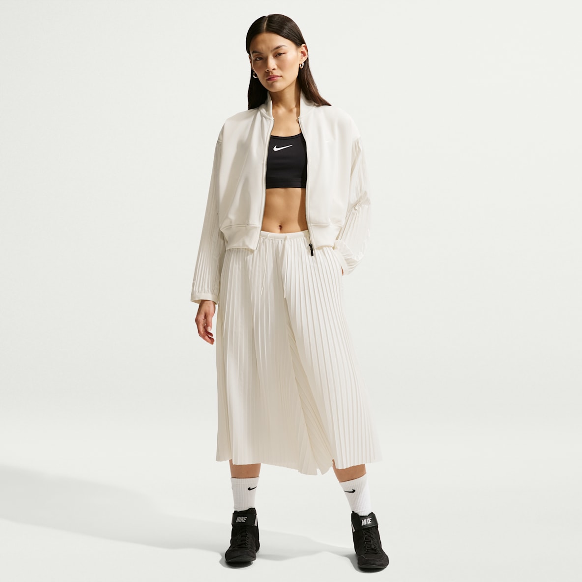 나이키 스포츠웨어 여성 오버사이즈 미드라이즈 퀼로트 팬츠