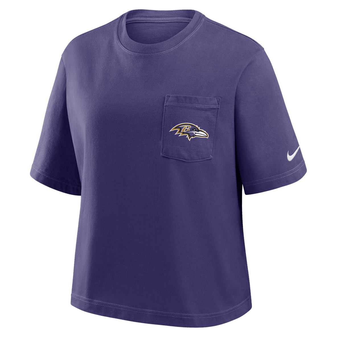 Baltimore Ravens Rewind Pocket Boxy Baltimore Ravens Rewind Pocket Boxy Women's Nike NFL T-Shirt