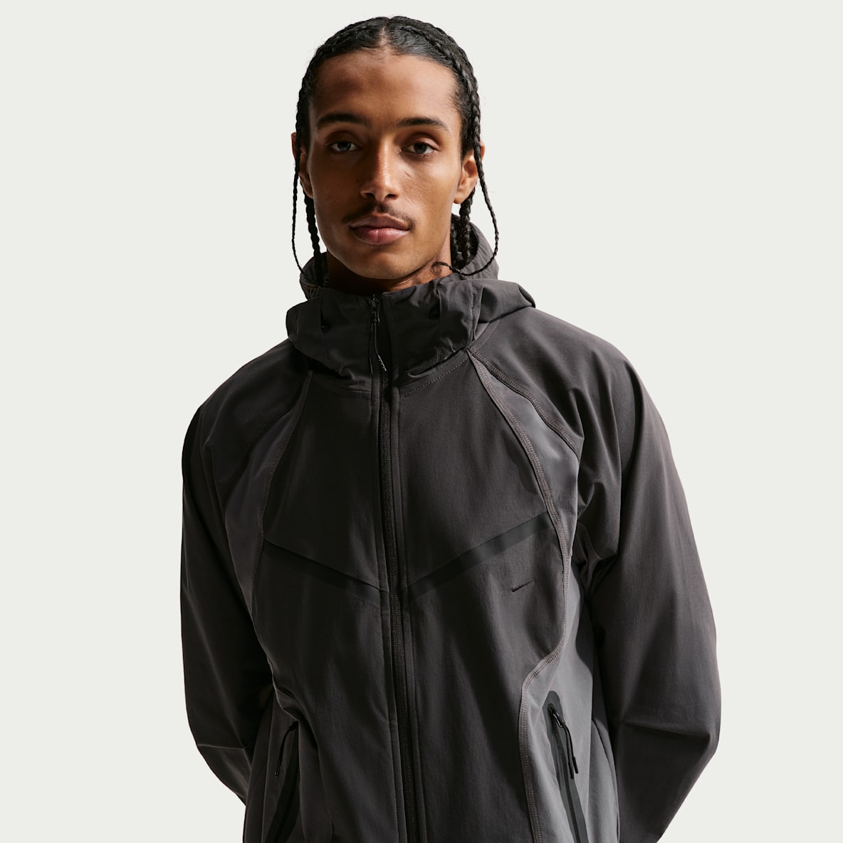 Nike Tech Men's Dri-FIT Woven Full-Zip Color-Block Windrunner Jacket