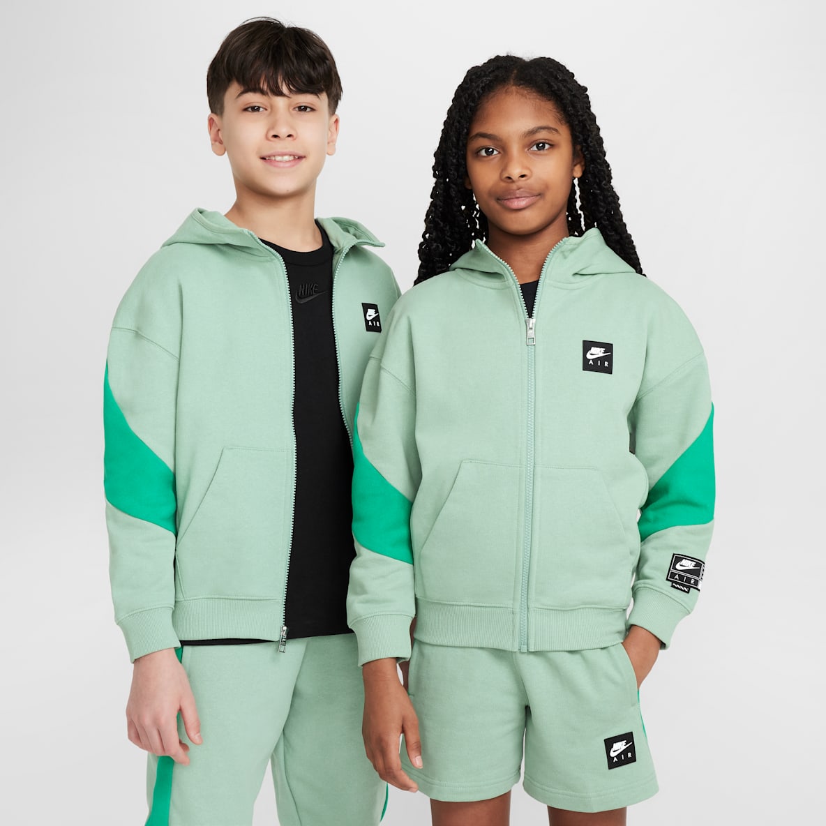 Nike Air Nike Air Felpa in fleece con cappuccio e zip a tutta lunghezza - Ragazzo/a