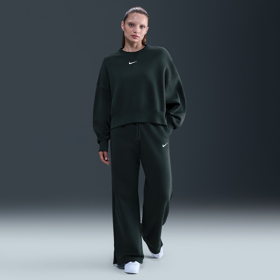 Nike Sportswear Phoenix Fleece Nike Sportswear Phoenix Fleece Hose mit hohem Taillenbund und weitem Bein (Damen)