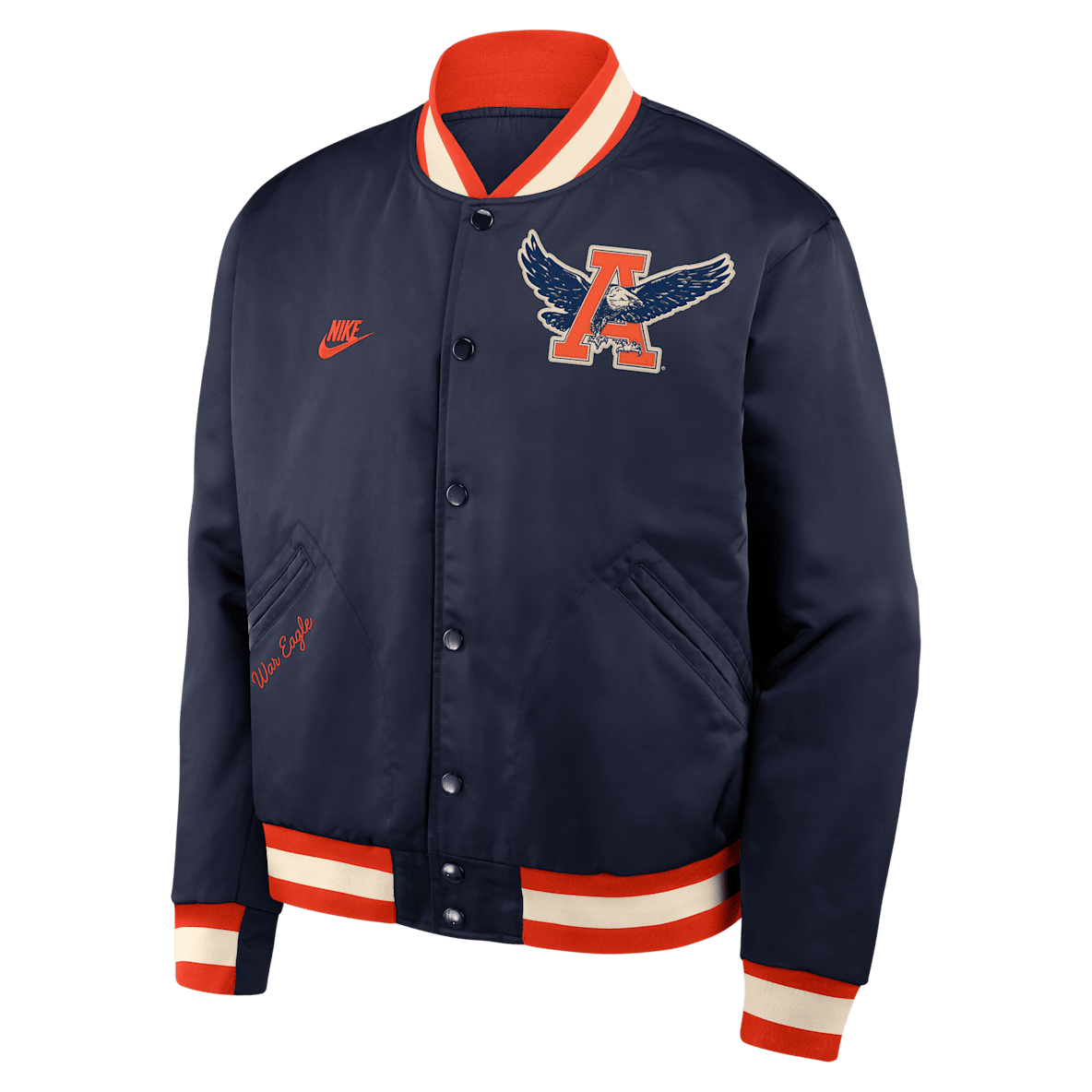 Auburn Legacy Men's Nike College Full-Snap Bomber Jacket