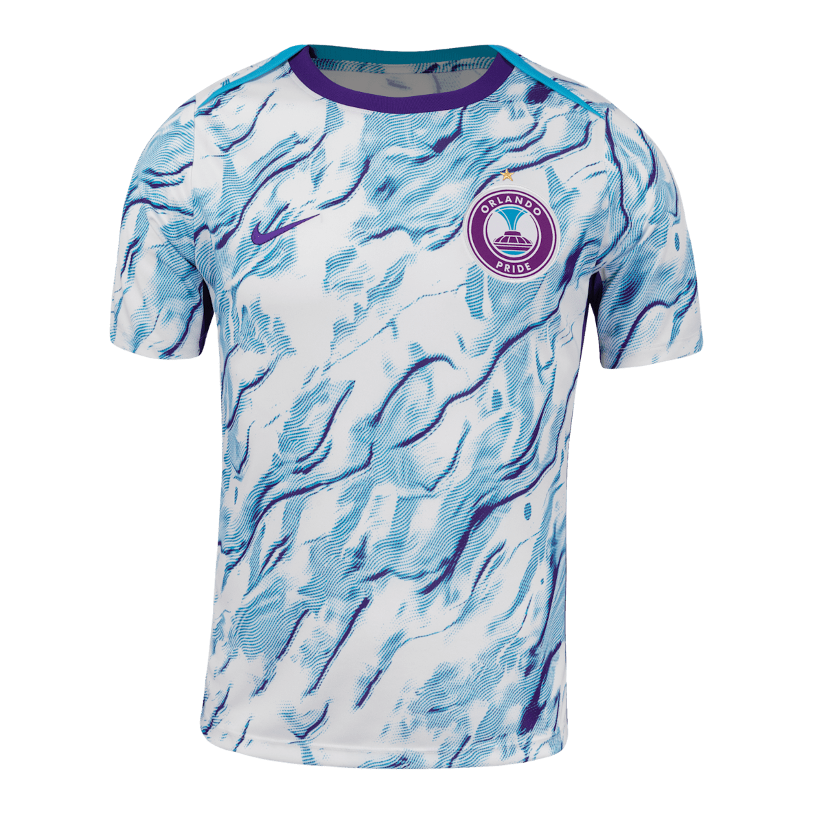 Orlando Pride 2025 Orlando Pride 2025 Men's Nike NWSL Short-Sleeve Pre-Match Top