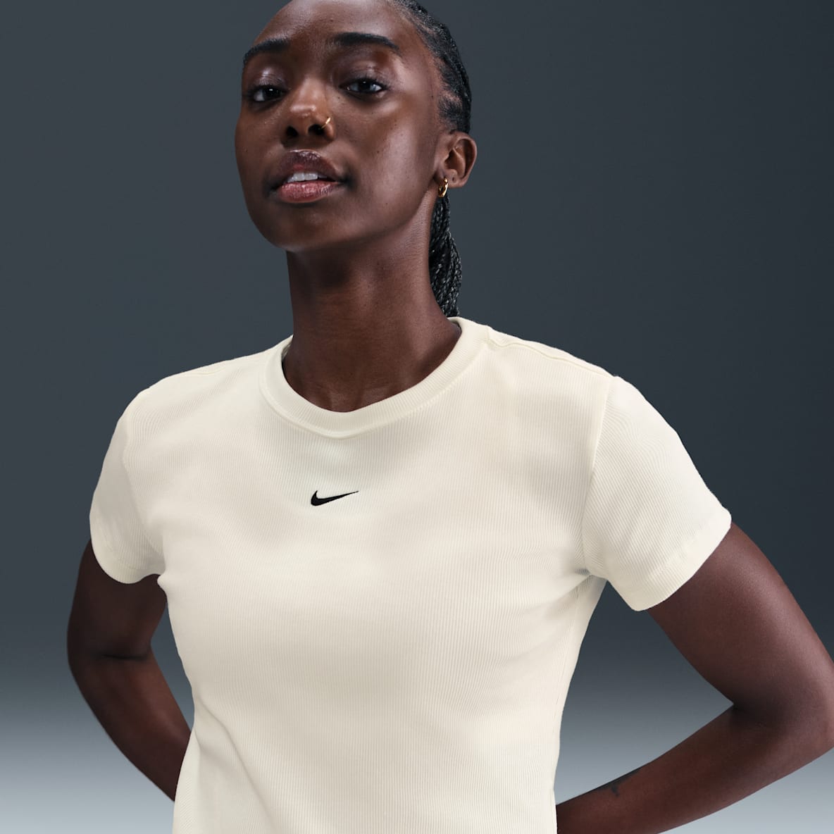 Nike Sportswear Nike Sportswear Women's Tight Ribbed Short-Sleeve T-Shirt