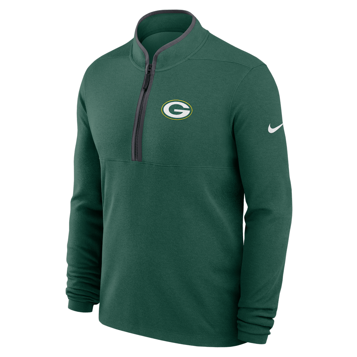 Green Bay Packers Logo Victory Green Bay Packers Logo Victory Men's Nike Dri-FIT NFL 1/2-Zip Long-Sleeve Top