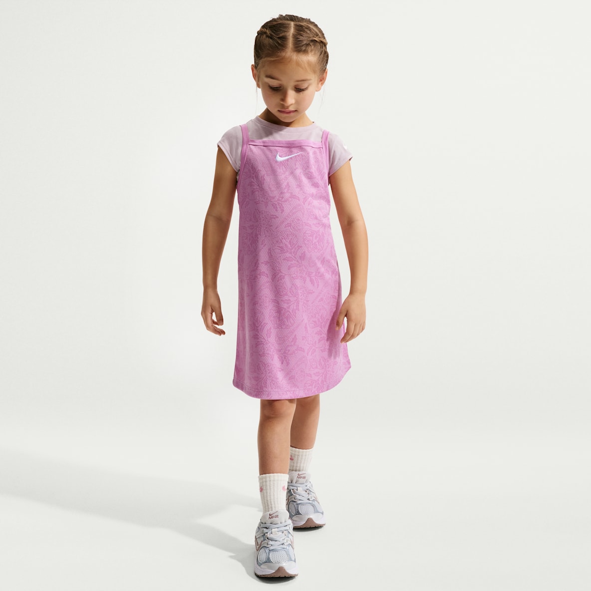 Nike Move With Nature Conjunto de vestido de 2 piezas para niñas talla pequeña