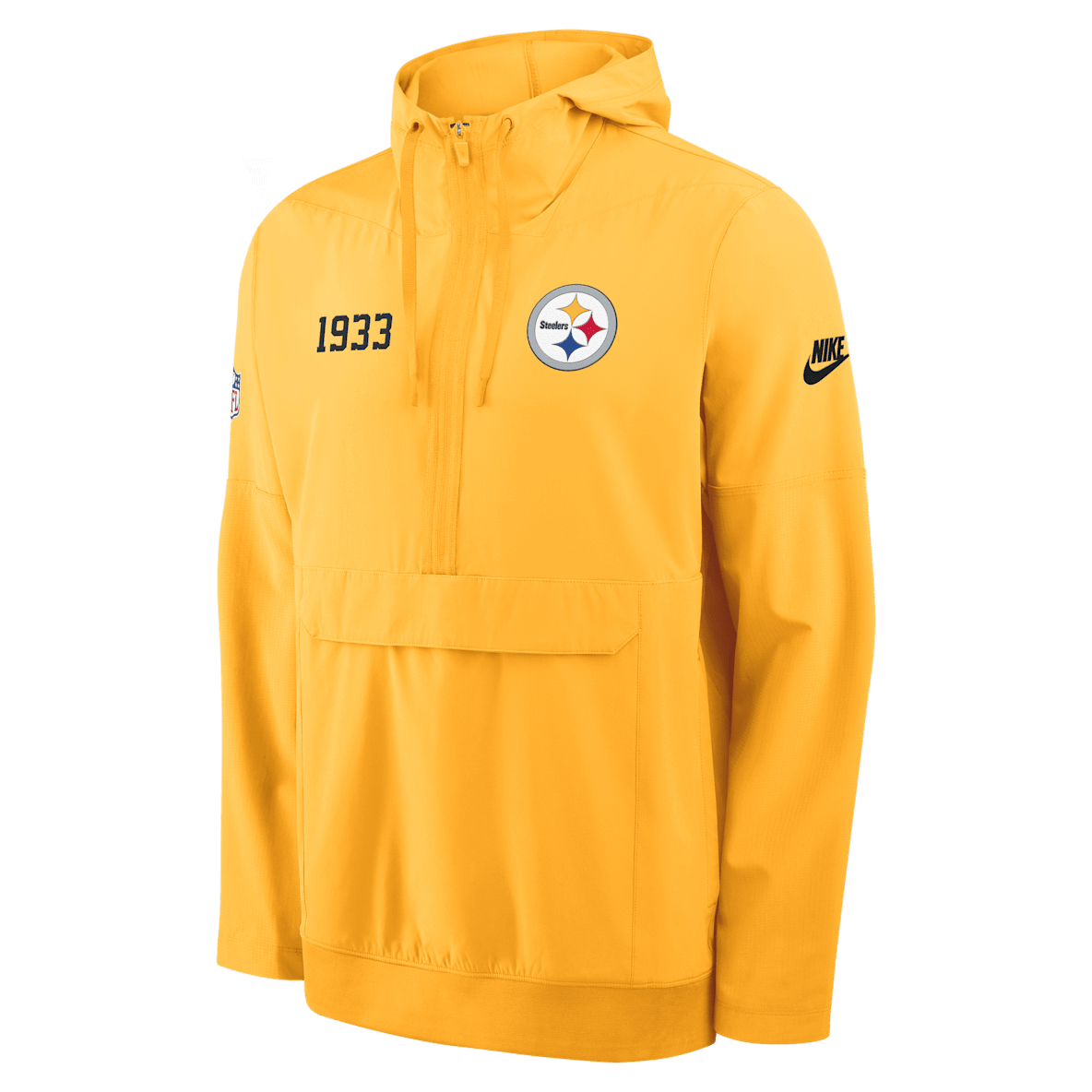 Pittsburgh Steelers Alt Option Route Anorak Pittsburgh Steelers Alt Option Route Anorak Men's Nike NFL 1/2-Zip Hooded Jacket
