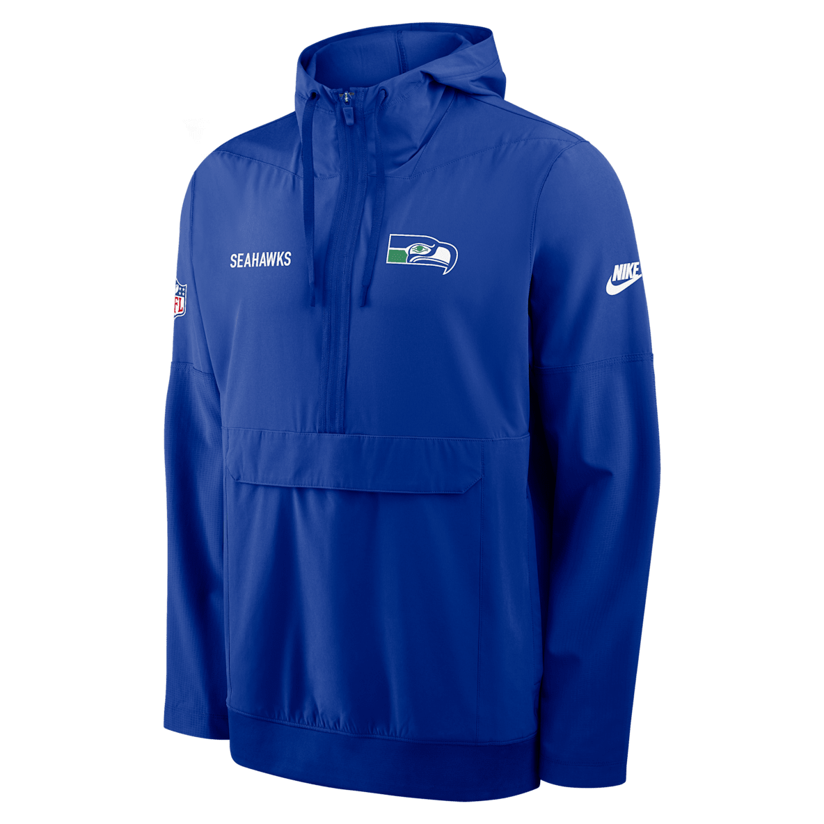 Seattle Seahawks Alt Option Route Anorak Seattle Seahawks Alt Option Route Anorak Men's Nike NFL 1/2-Zip Hooded Jacket
