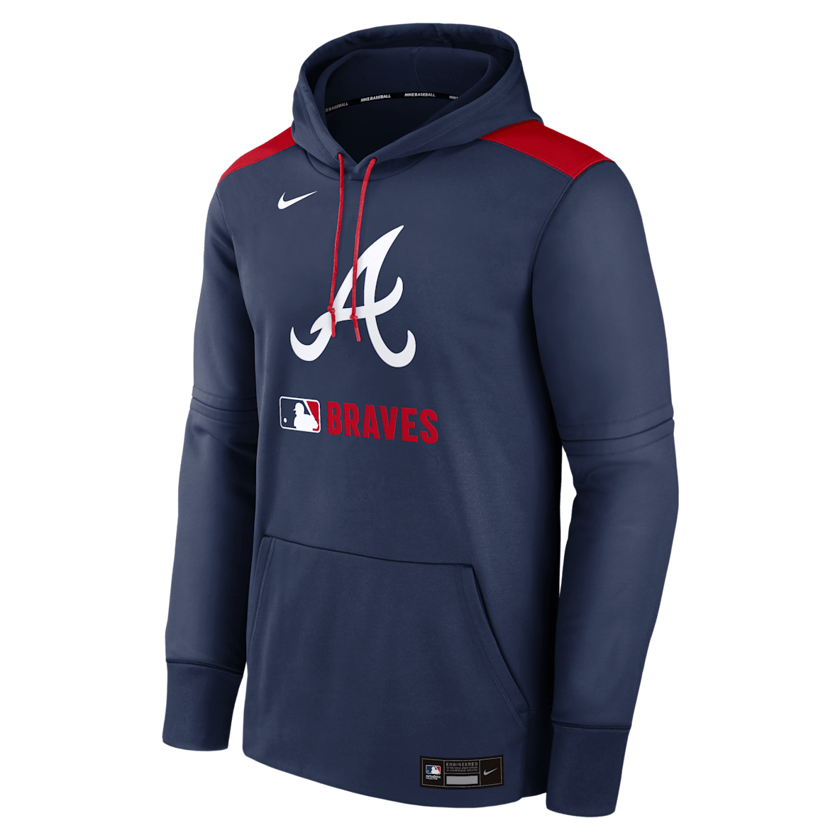 Atlanta Braves Authentic Collection Atlanta Braves Authentic Collection Men's Nike Therma MLB Pullover Hoodie