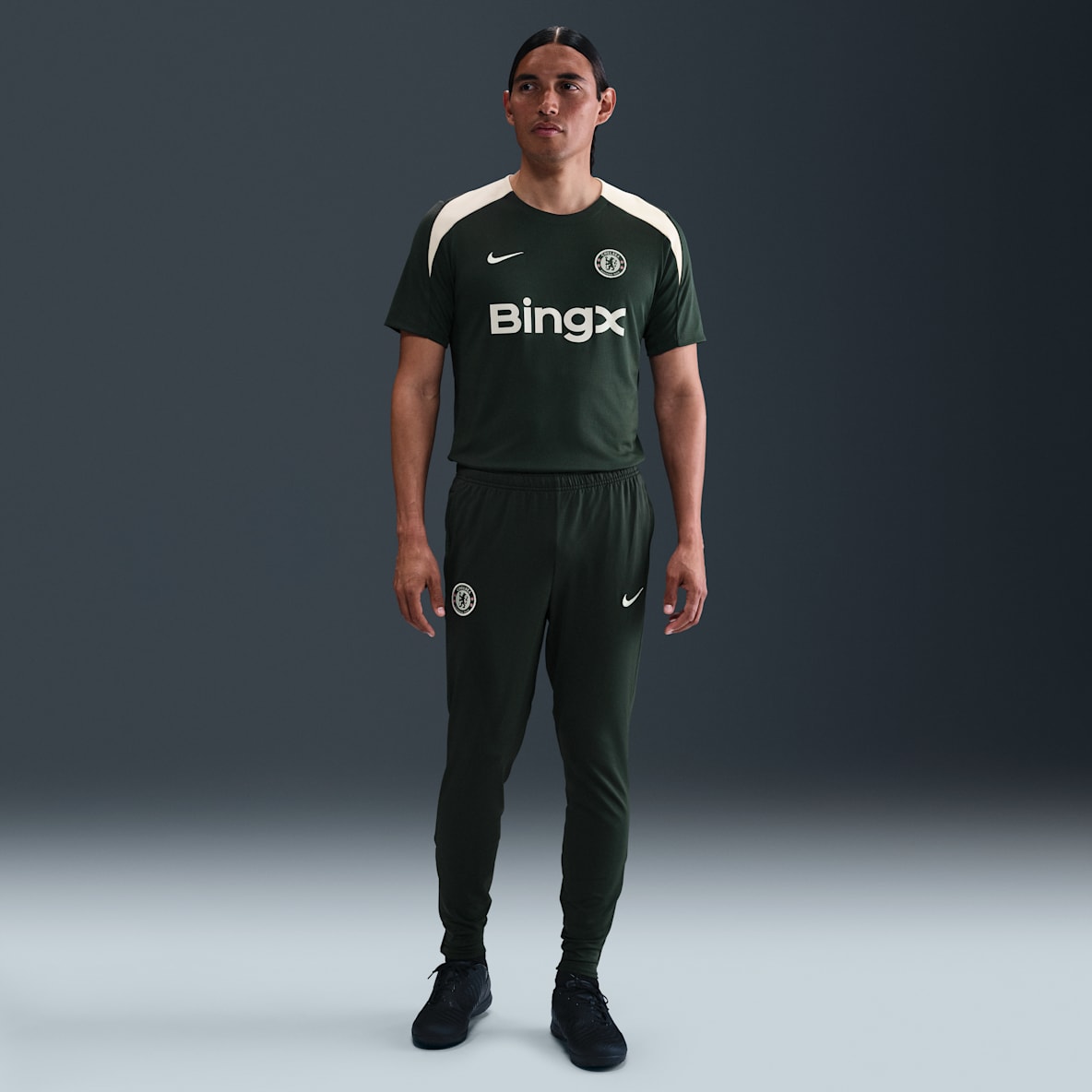 Strike Chelsea FC Strike Chelsea FC Calças de futebol de malha Nike Dri-FIT para homem