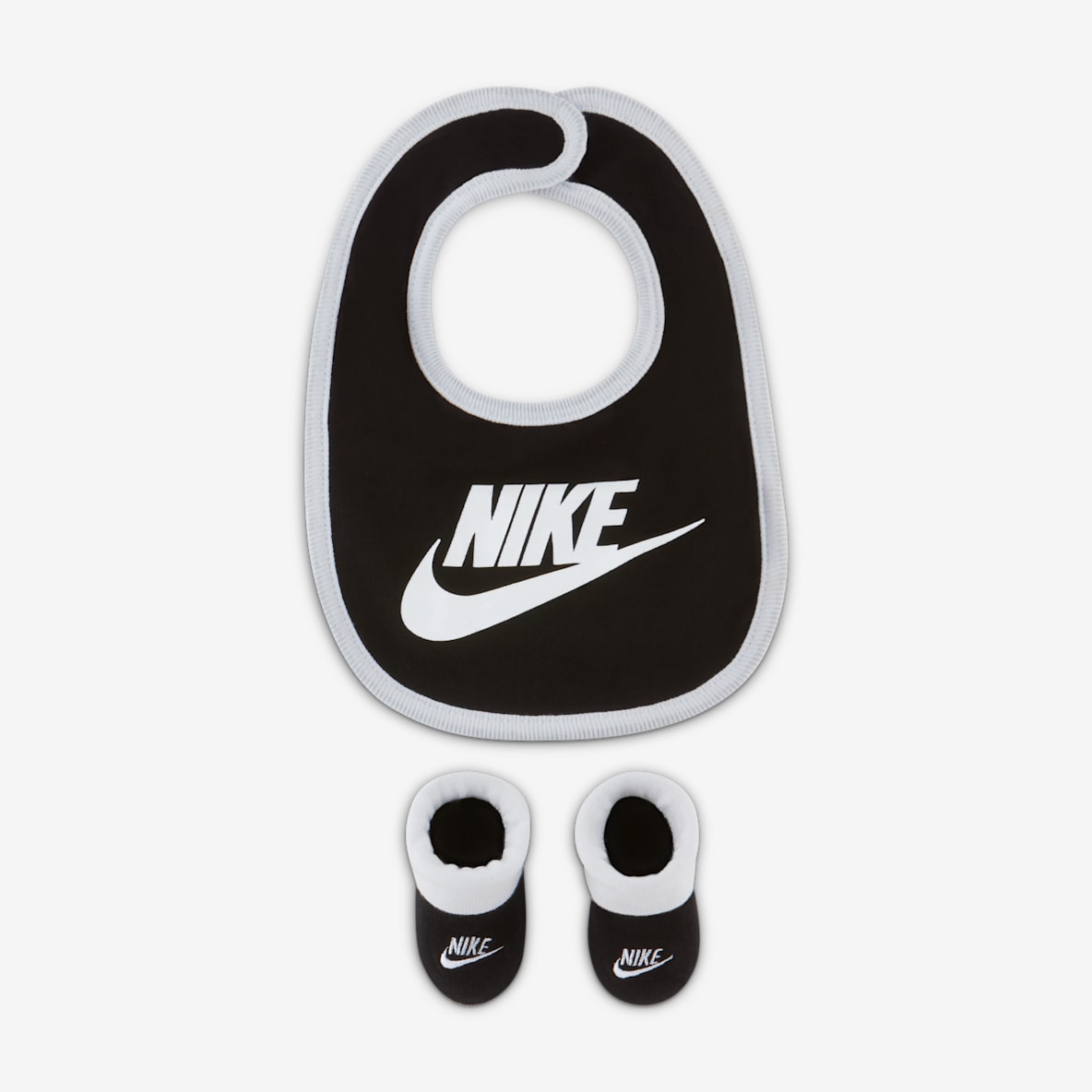 Nike Nike Baby (0-6M) Bib and Booties Set