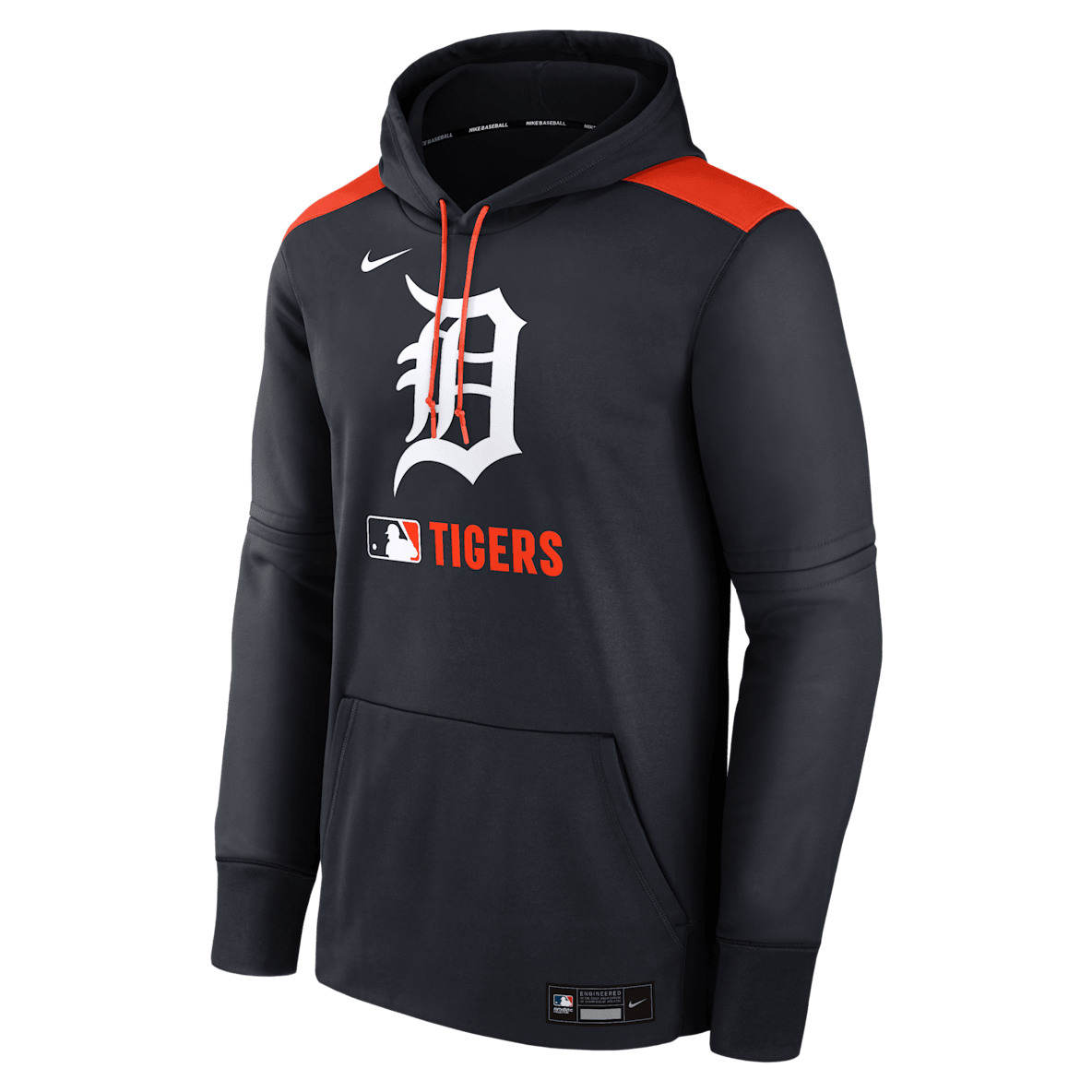 Detroit Tigers Authentic Collection Detroit Tigers Authentic Collection Men's Nike Therma MLB Pullover Hoodie