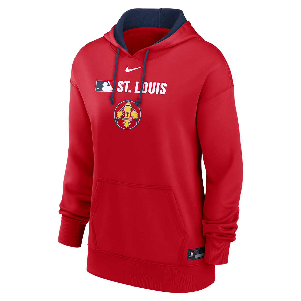 St. Louis Cardinals Authentic Collection City Connect St. Louis Cardinals Authentic Collection City Connect Women's Nike Therma MLB Pullover Hoodie