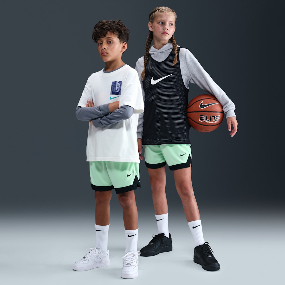 Nike Court Nike Court Shorts de básquetbol Dri-FIT de 13 cm para niños talla grande