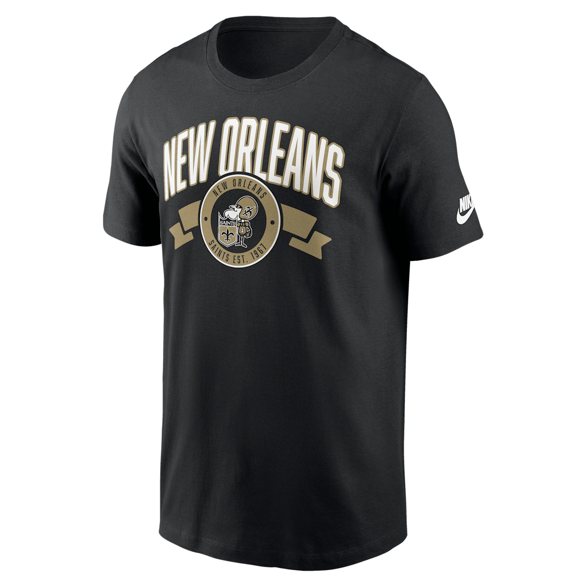 New Orleans Saints Rewind Front And Back Hit Essential New Orleans Saints Rewind Front And Back Hit Essential Men's Nike NFL T-Shirt