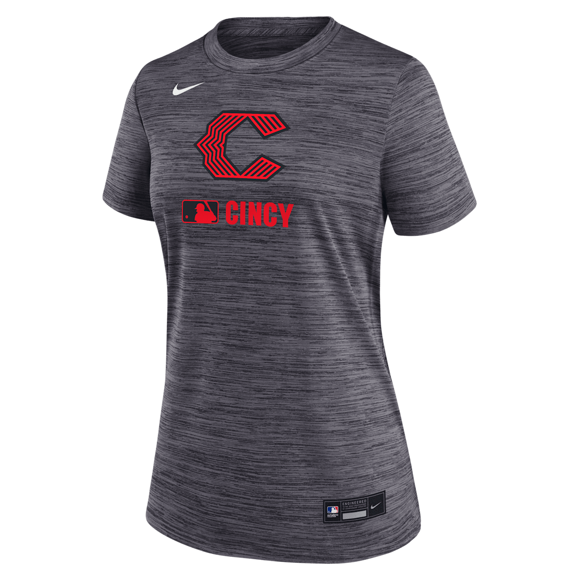 Cincinnati Reds Authentic Collection City Connect Velocity Cincinnati Reds Authentic Collection City Connect Velocity Women's Nike Dri-FIT MLB T-Shirt