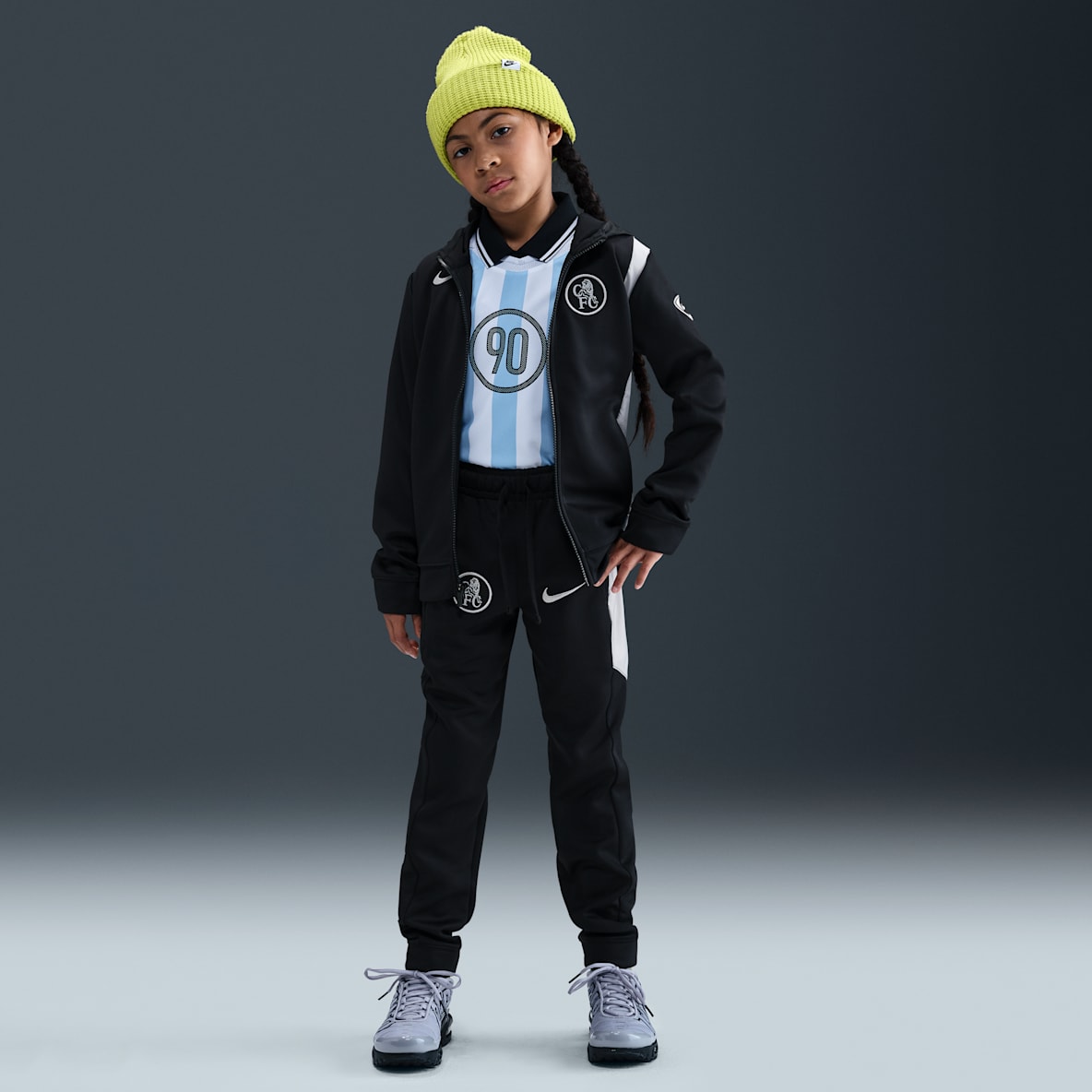 Chelsea F.C. Third Chelsea F.C. Third Older Kids' Nike Total 90 Football Woven Tracksuit