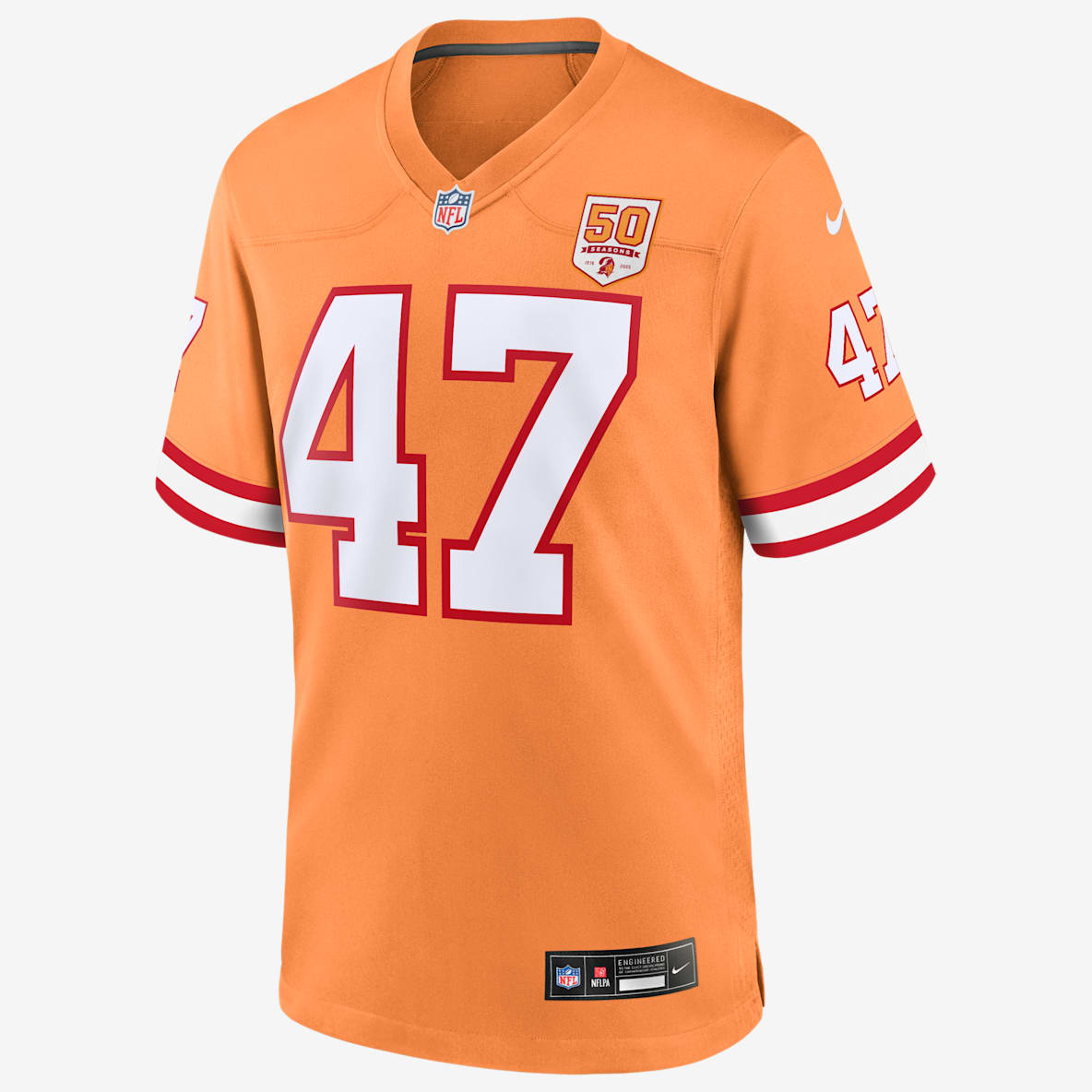 John Lynch Tampa Bay Buccaneers 50th Anniversary John Lynch Tampa Bay Buccaneers 50th Anniversary Men's Nike NFL Game Jersey