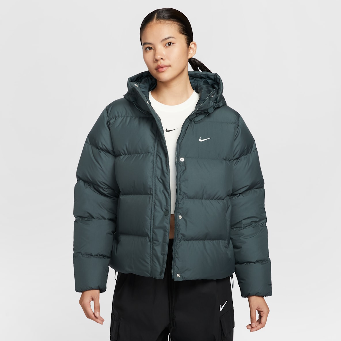 나이키 스포츠웨어 메트로 나이키 스포츠웨어 메트로 여성 써마 핏 루즈 핏 후드 패딩 재킷