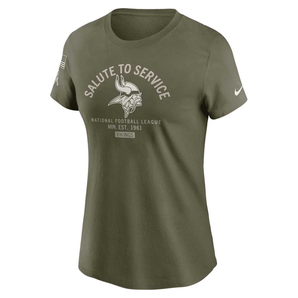 Minnesota Vikings Salute to Service Sideline Minnesota Vikings Salute to Service Sideline Women's Nike NFL T-Shirt