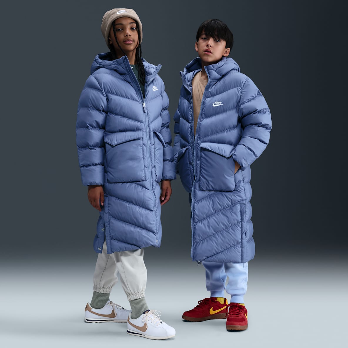 Nike Sportswear All Day Play Nike Sportswear All Day Play Big Kids' Therma-FIT Loose-Fit Full-Length Puffer Parka