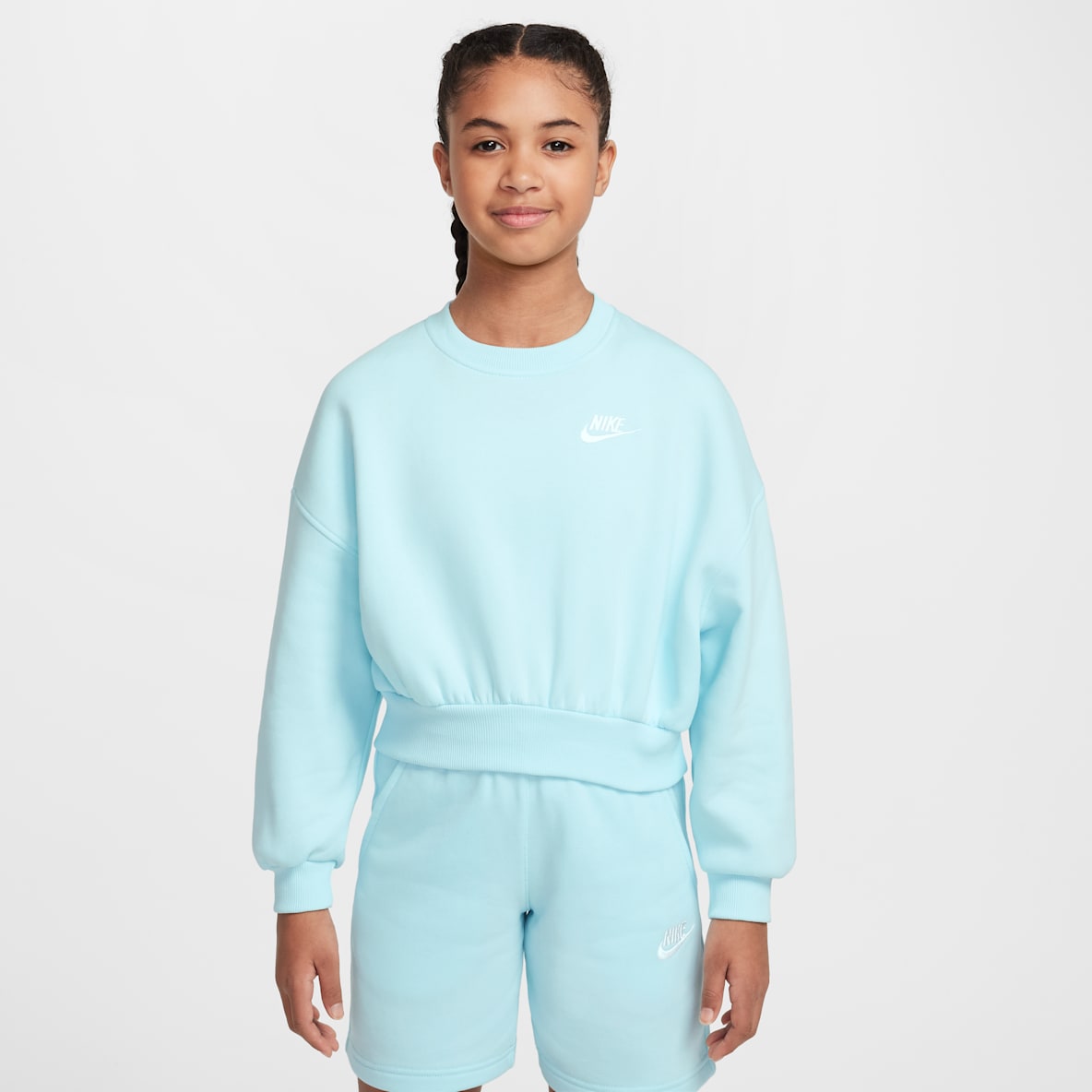 Nike Sportswear Club Fleece Nike Sportswear Club Fleece Girls' Boxy Crew-Neck Sweatshirt