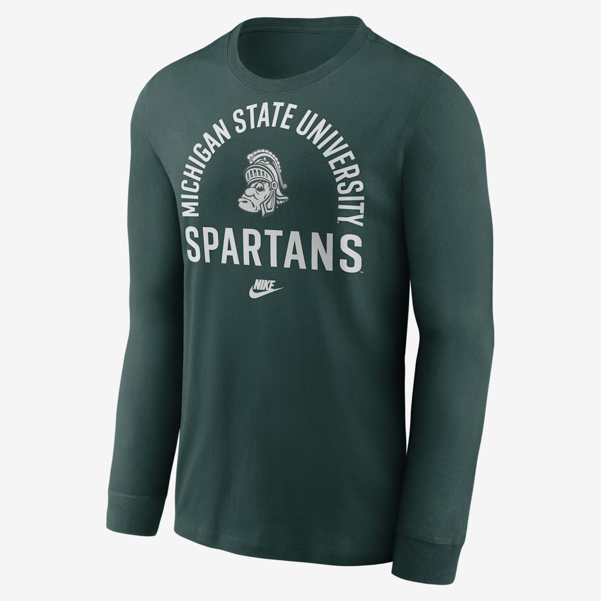 Michigan State Legacy Arched Logo Michigan State Legacy Arched Logo Men's Nike College Long-Sleeve T-Shirt