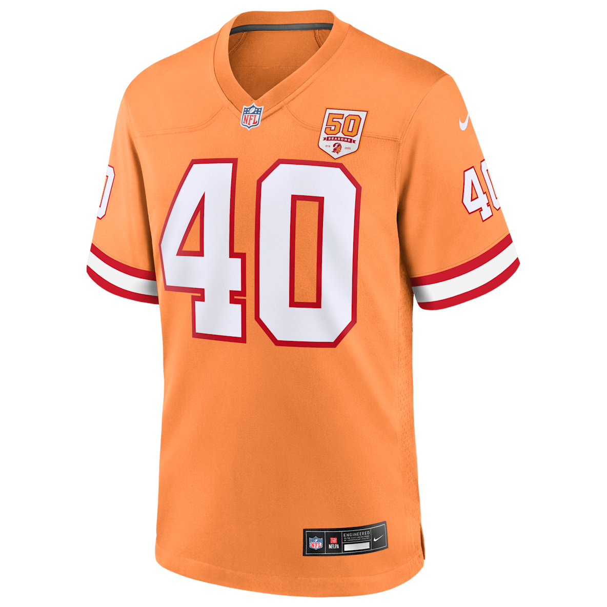 Mike Alstott Tampa Bay Buccaneers 50th Anniversary Mike Alstott Tampa Bay Buccaneers 50th Anniversary Men's Nike NFL Game Jersey