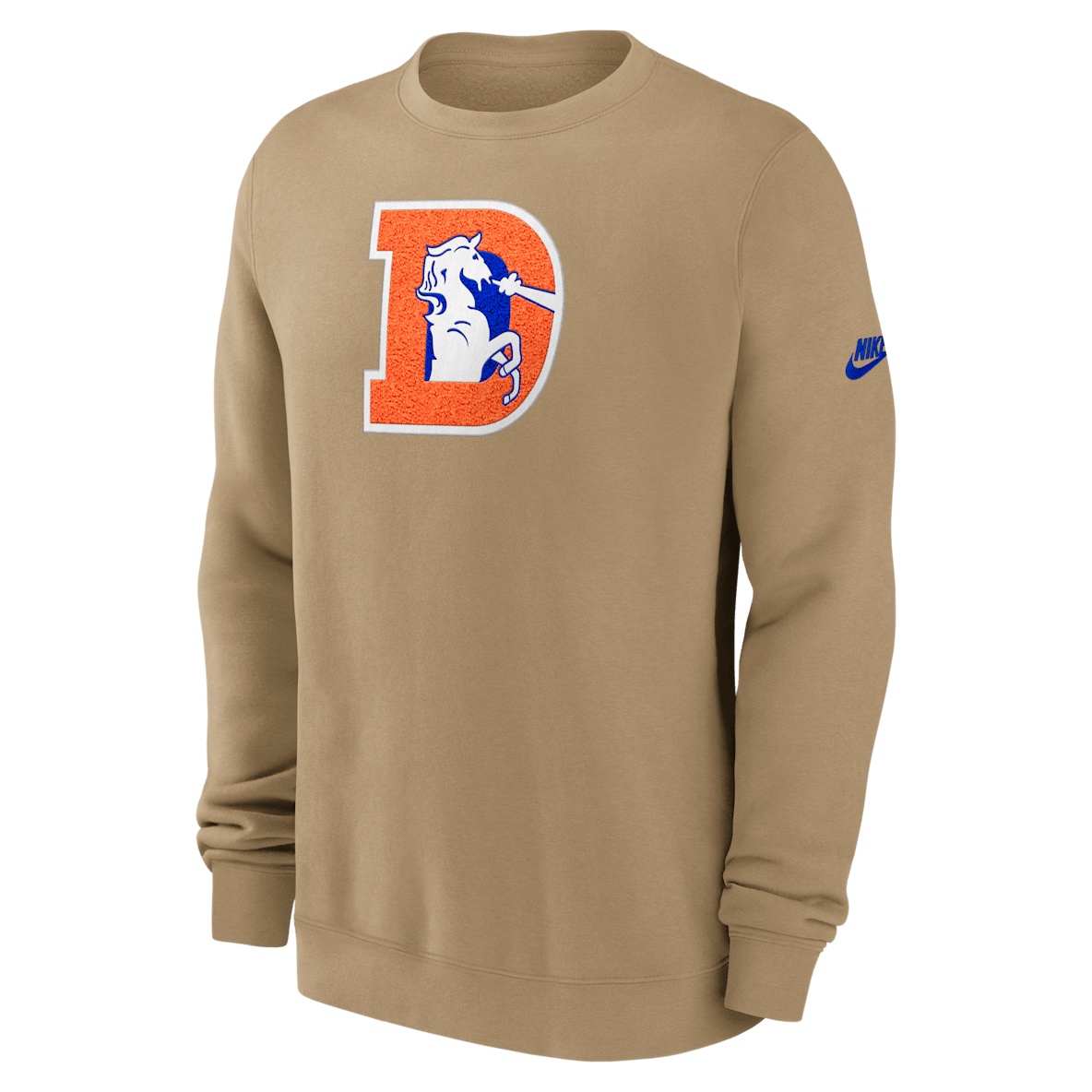 Denver Broncos Swing Pass Rewind Club Denver Broncos Swing Pass Rewind Club Men's Nike NFL Pullover Crew