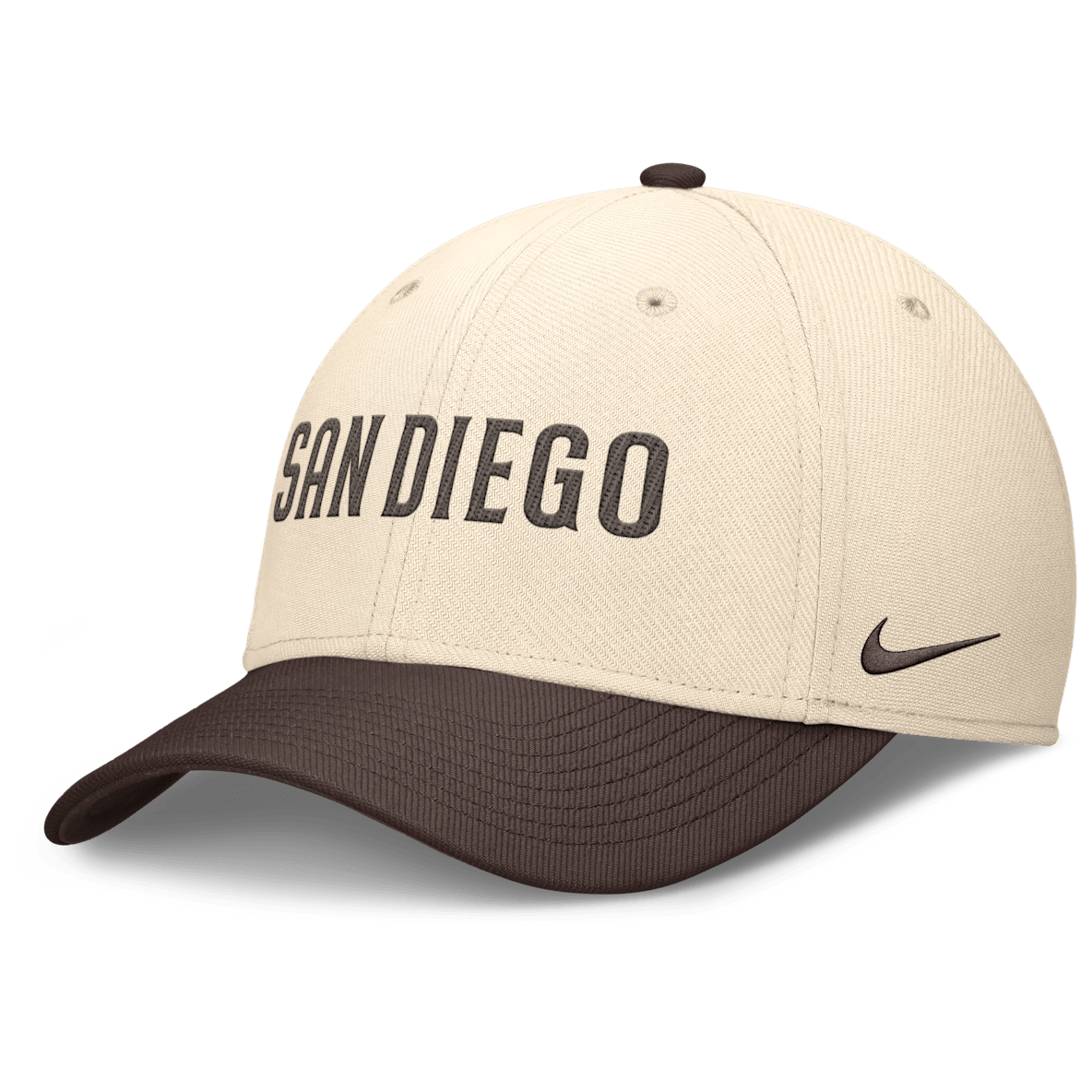 San Diego Padres Statement Rise Swoosh San Diego Padres Statement Rise Swoosh Men's Nike Dri-FIT MLB Hat