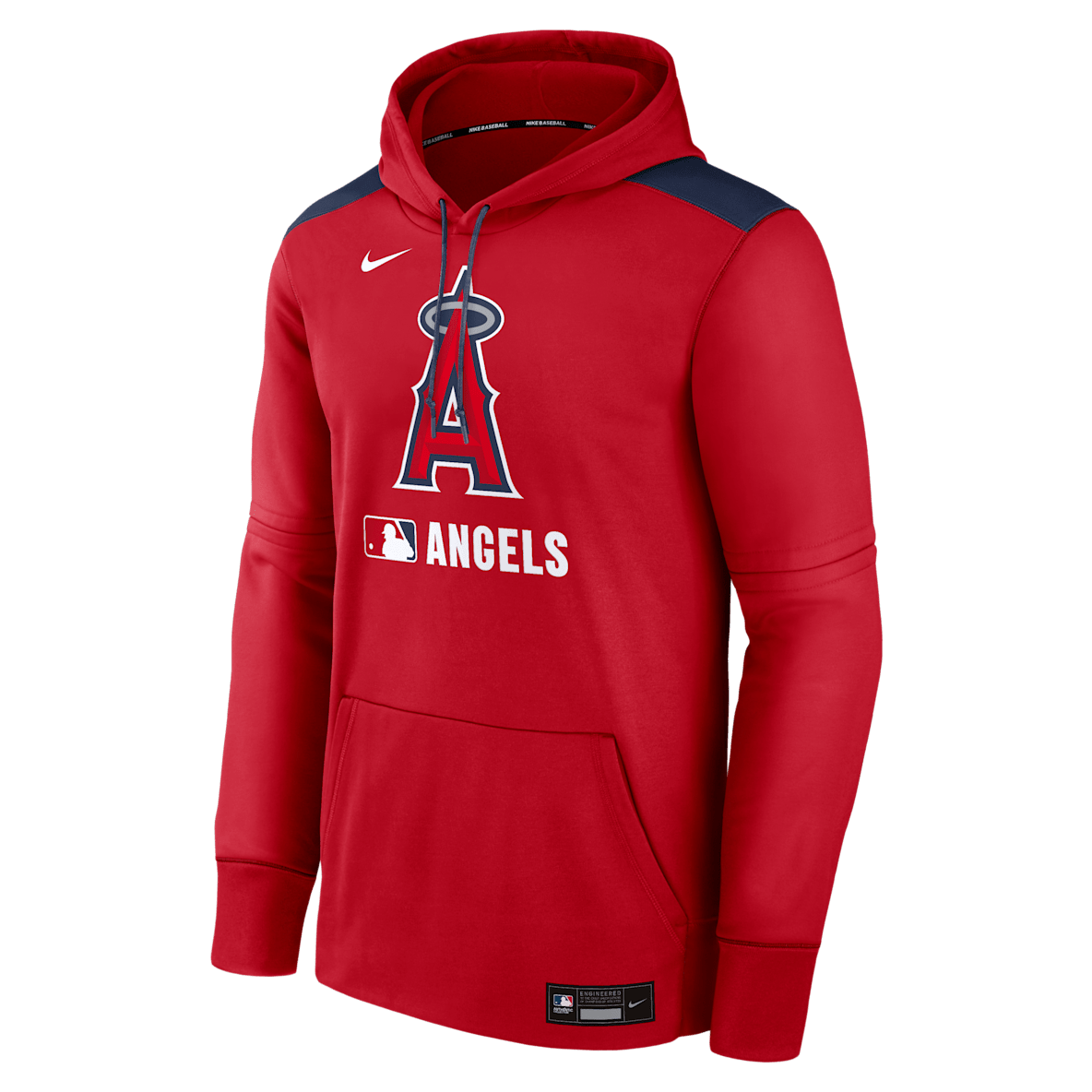Los Angeles Angels Authentic Collection Men's Nike Therma MLB Pullover Hoodie