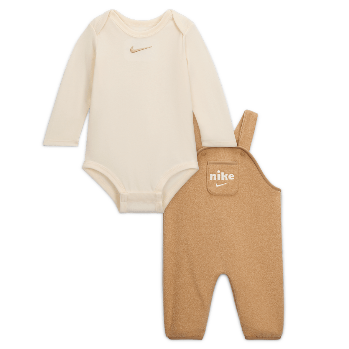 Nike Nike Conjunto de 2 piezas de overoles de tejido Fleece Plush para bebé (de 0 a 9 meses)