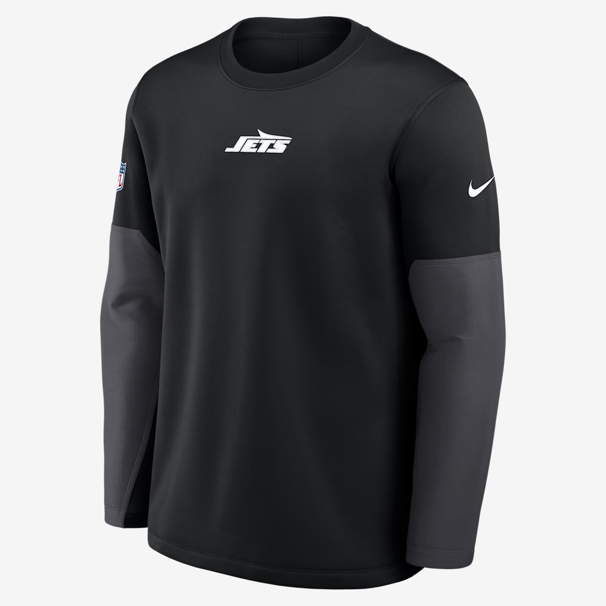 New York Jets Scripted To Win Sideline Coach New York Jets Scripted To Win Sideline Coach Men's Nike Therma-FIT NFL Long-Sleeve T-Shirt