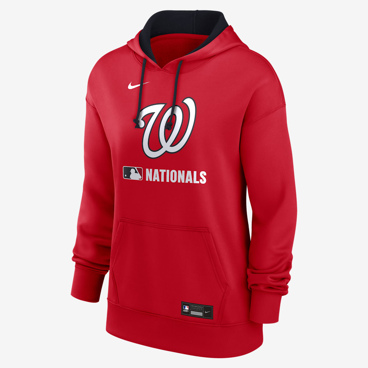 Washington Nationals Authentic Collection Washington Nationals Authentic Collection Women's Nike Therma MLB Pullover Hoodie