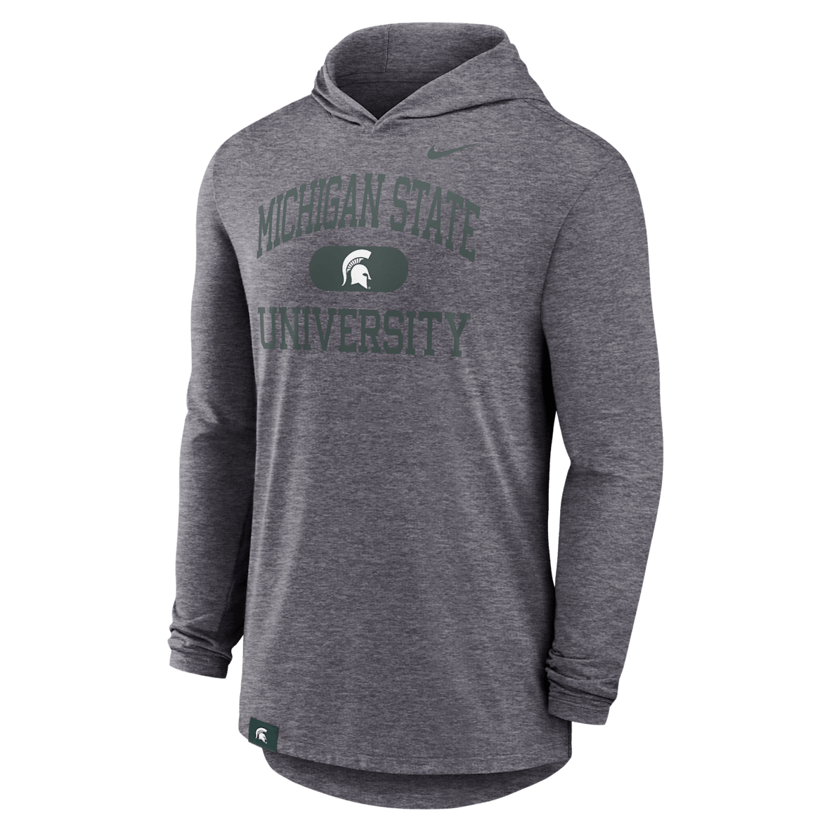 Michigan State Spartans Blitz Michigan State Spartans Blitz Men's Nike Dri-FIT College Long-Sleeve Hooded T-Shirt