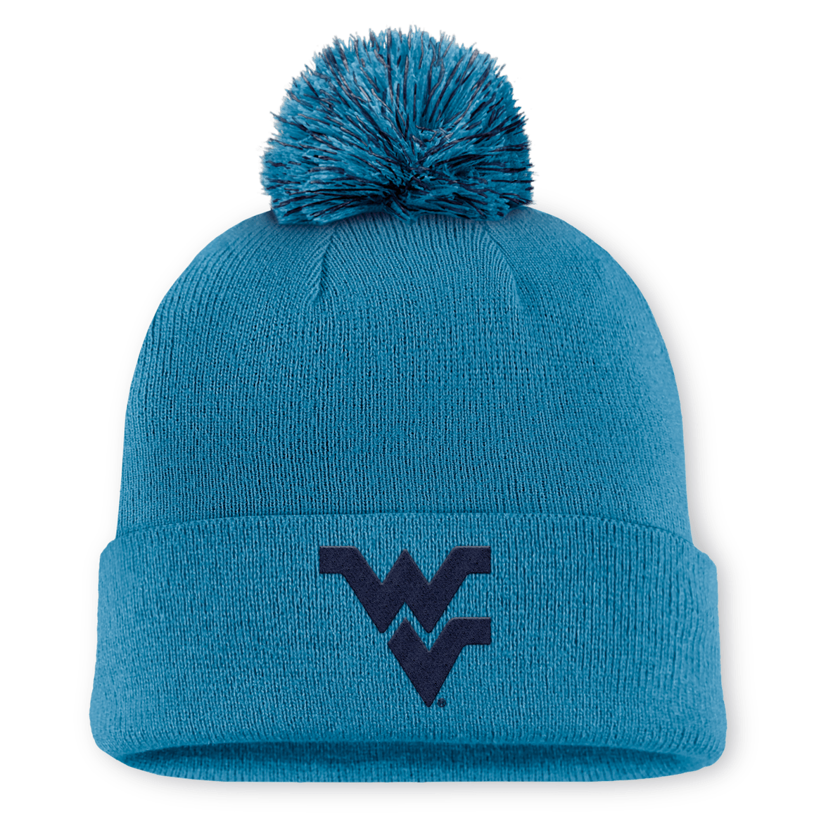 West Virginia Primetime Campus Toned West Virginia Primetime Campus Toned Men's Nike College Cuffed Pom Beanie