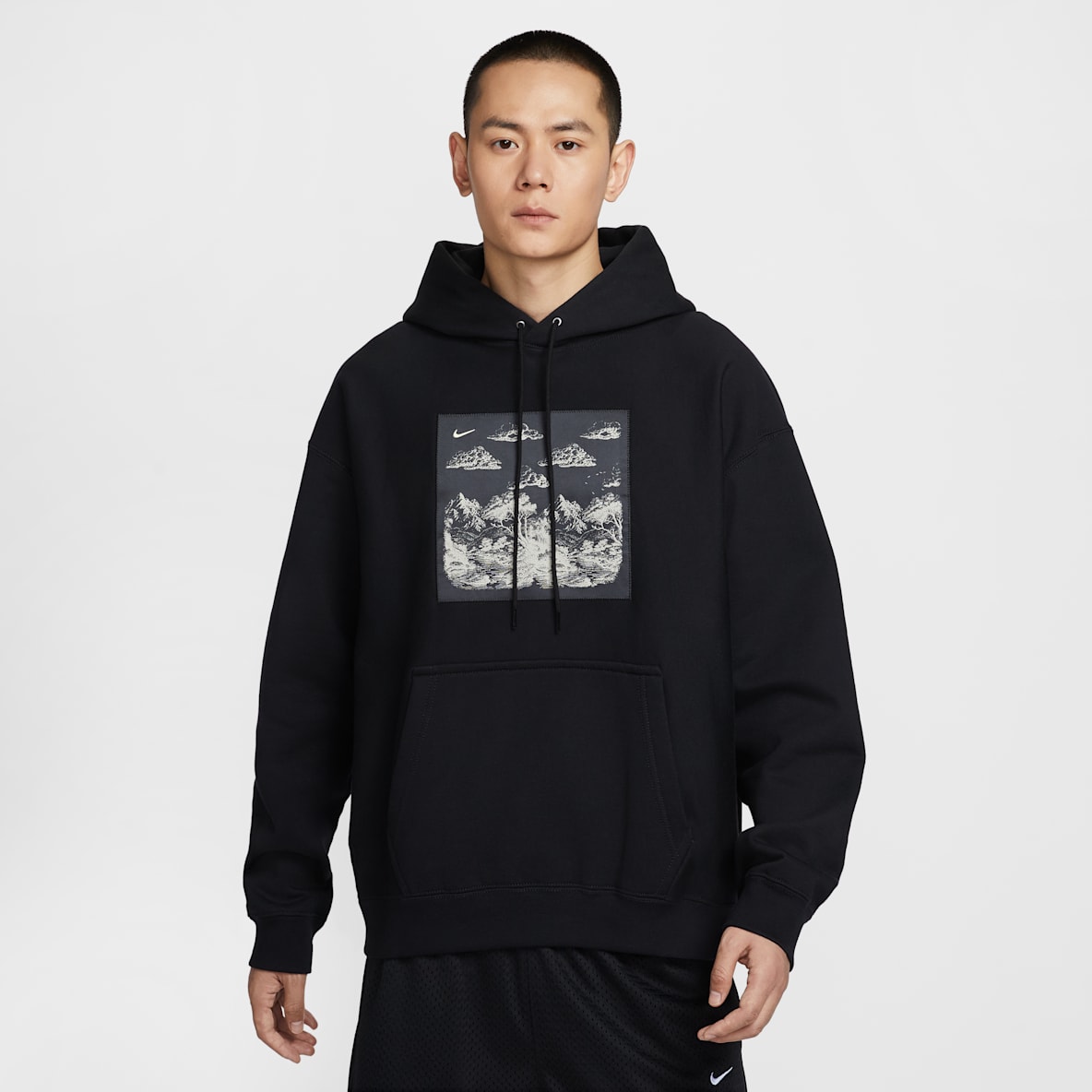Nike Solo Swoosh Nike Solo Swoosh 男款套頭 Fleece 連帽上衣