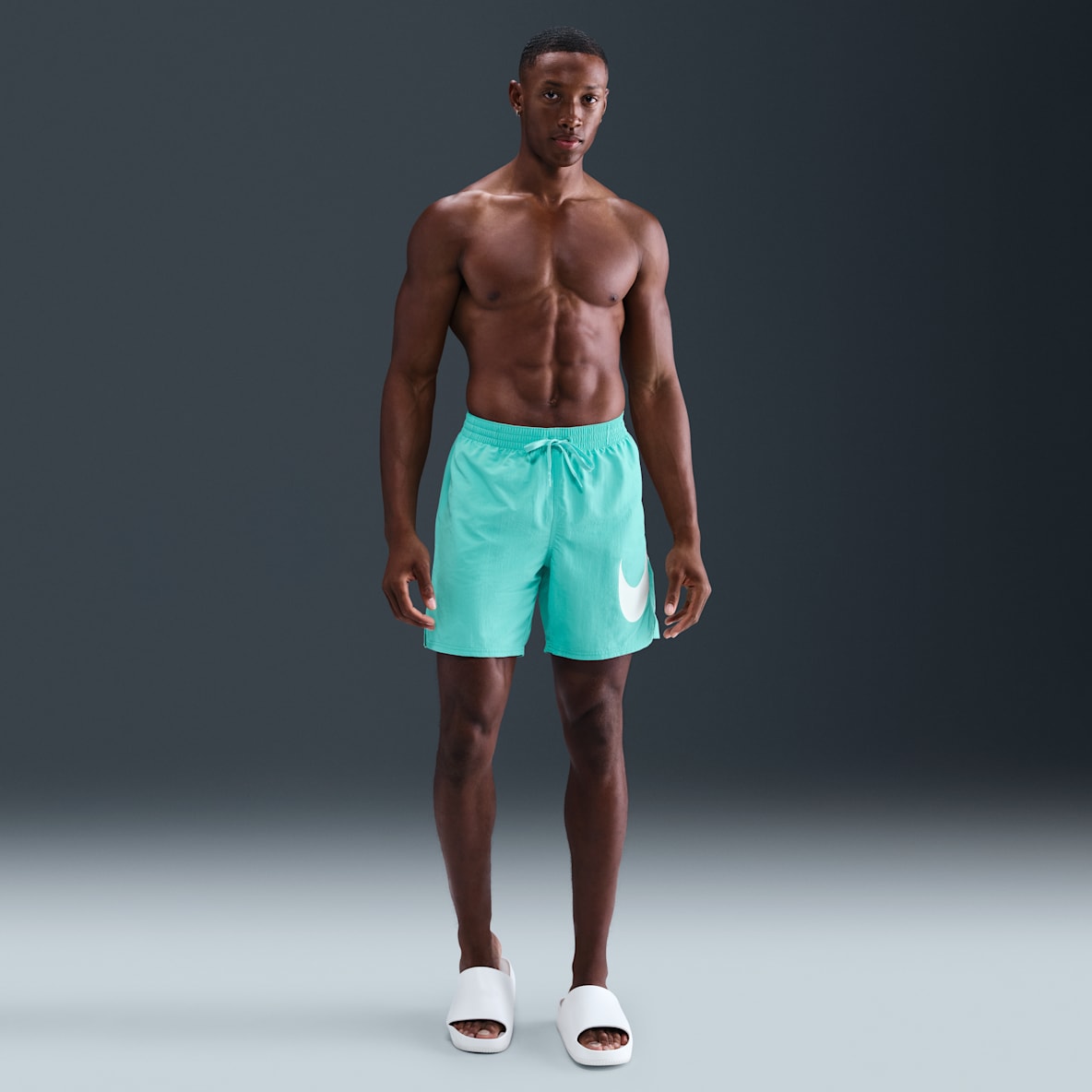 Nike Swim Breaker Shorts de playa o alberca con forro completo de 18 cm para hombre
