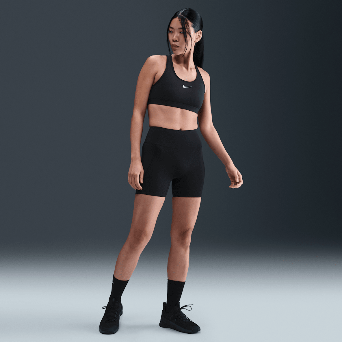 Nike Universa Nike Universa Women's High-Waisted 12.5cm (approx.) Biker Shorts with No Front Seam