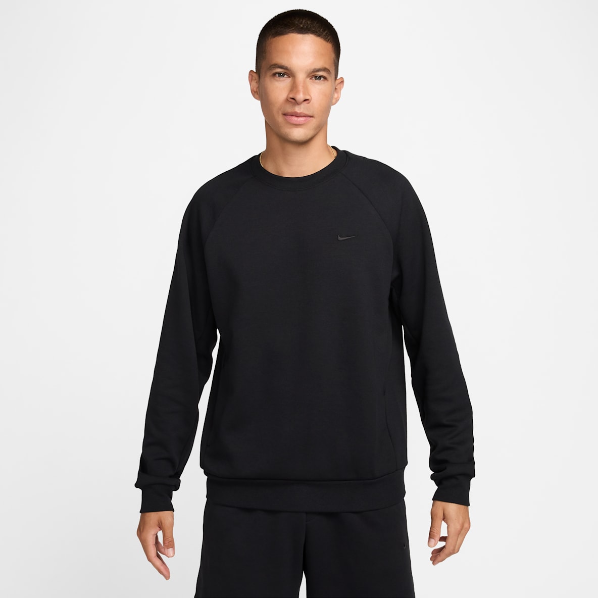 Nike Primary Fleece Nike Primary Fleece Męska funkcjonalna bluza z półokrągłym dekoltem i ochroną przed promieniowaniem UV Dri-FIT