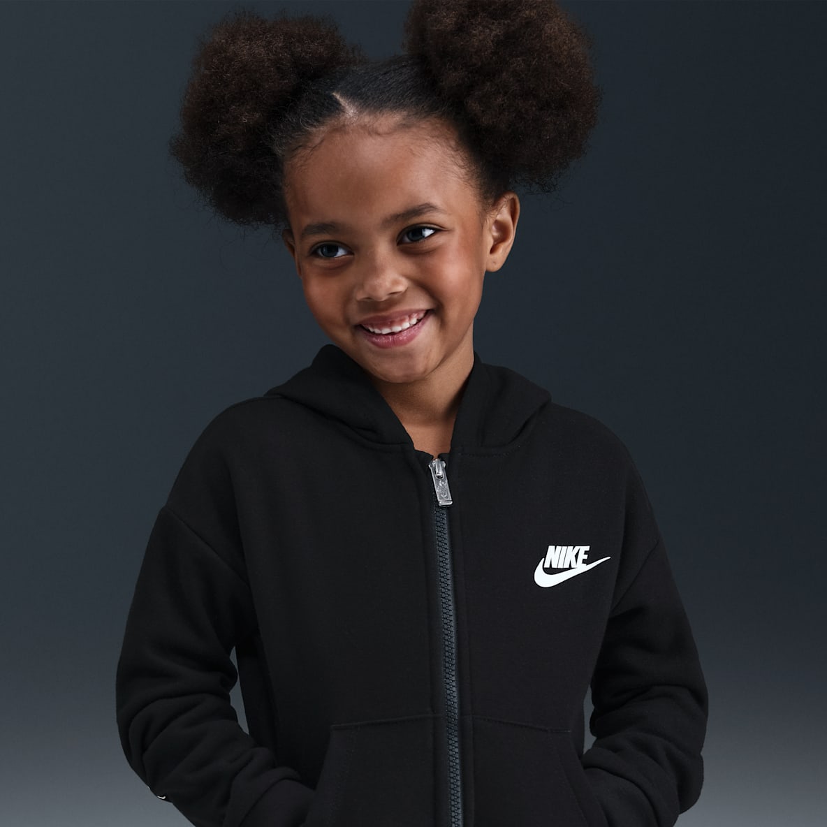 Nike Sportswear Club Fleece Younger Kids' Full-Zip Hoodie
