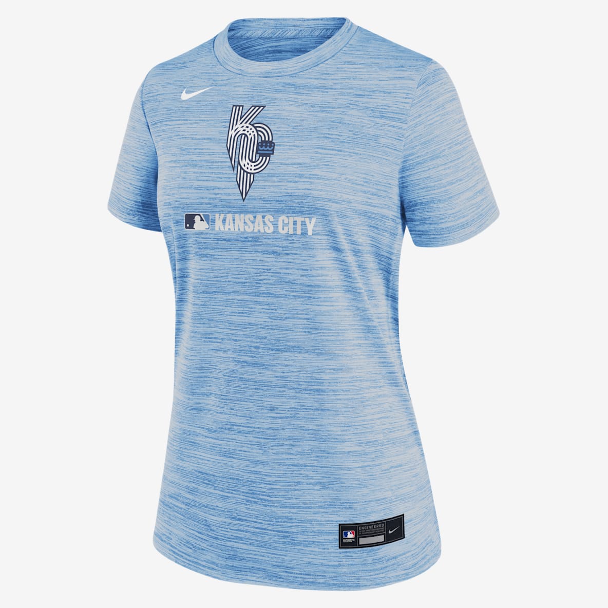 Kansas City Royals Authentic Collection City Connect Velocity Kansas City Royals Authentic Collection City Connect Velocity Women's Nike Dri-FIT MLB T-Shirt