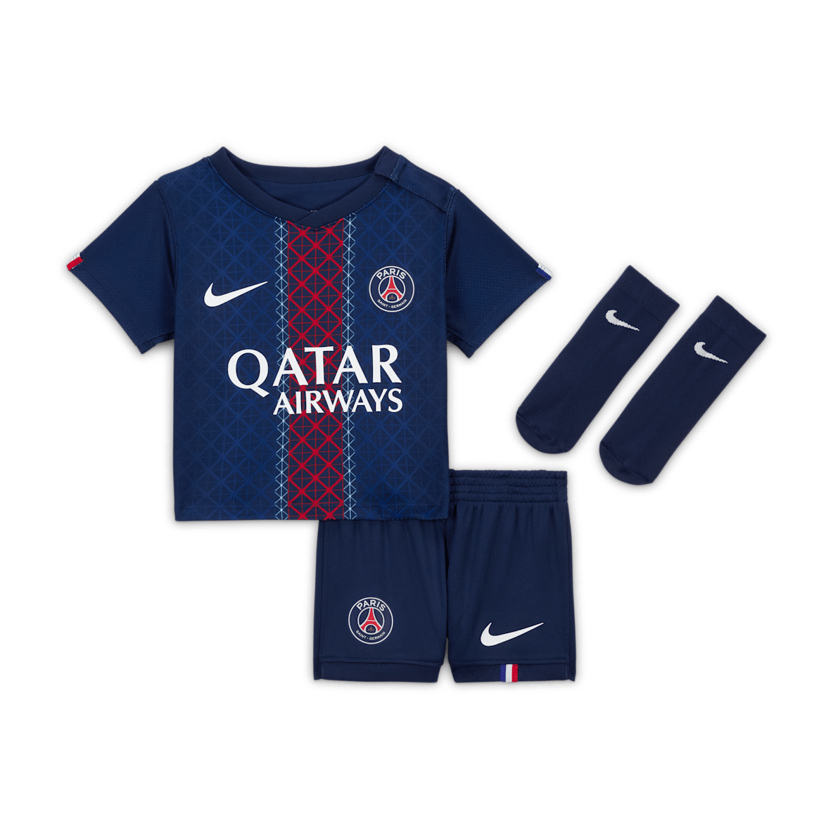 Paris Saint-Germain 2025/26 Stadium Home Paris Saint-Germain 2025/26 Stadium Home Baby/Toddler Nike Football Replica 3-Piece Kit